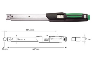 Momentový klíč 80-400Nm 14x18mm Stahlwille Manoskop 730N